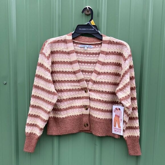Women’s Juniors Oversized Boyfriend Cardigan Sweater Size L - Picture 1 of 9